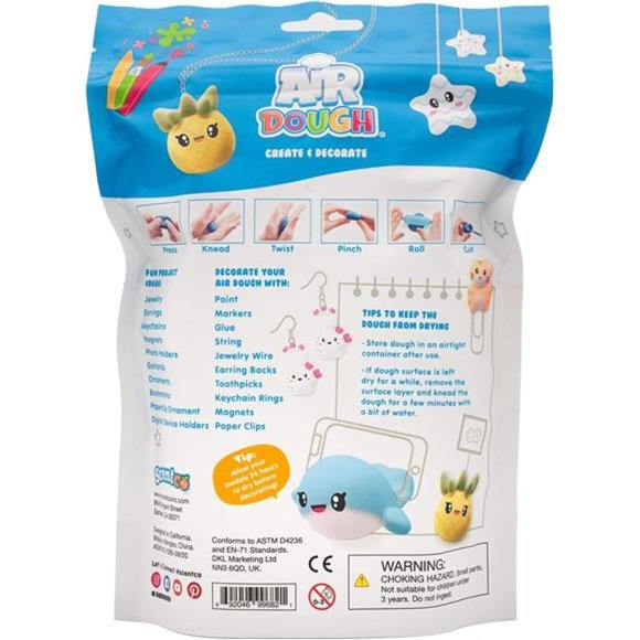 Air Dough - White, Air Dry, Non-Toxic Modeling Clay for Boys & Girls - Picture 6 of 6